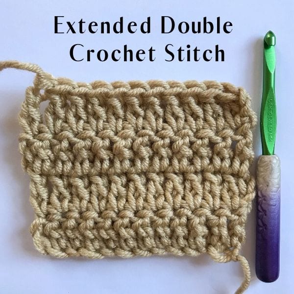 Extended Double Crochet Stitch - Simple Crochet Tutorial - Simply