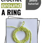 crochet around a ring pinterest image