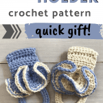 crochet towel holder pinterest image