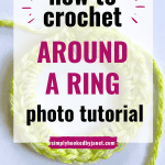 crochet around a ring pinterest image