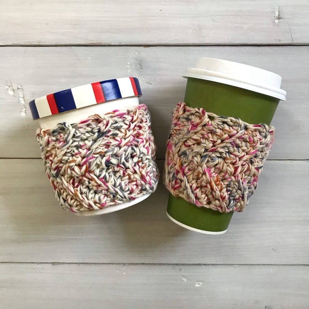 cup and pint cozy crochet pattern
