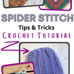 crochet spider stitch tips pin