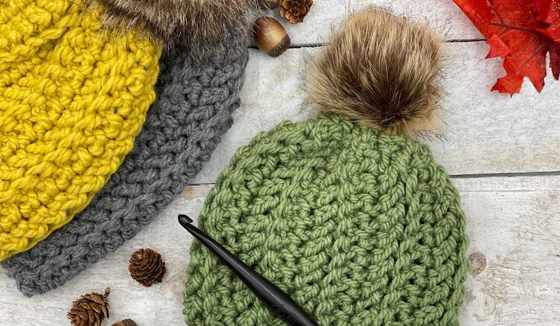 15 Free Hat Patterns That Use Bulky Weight Yarn - Simply Hooked by
