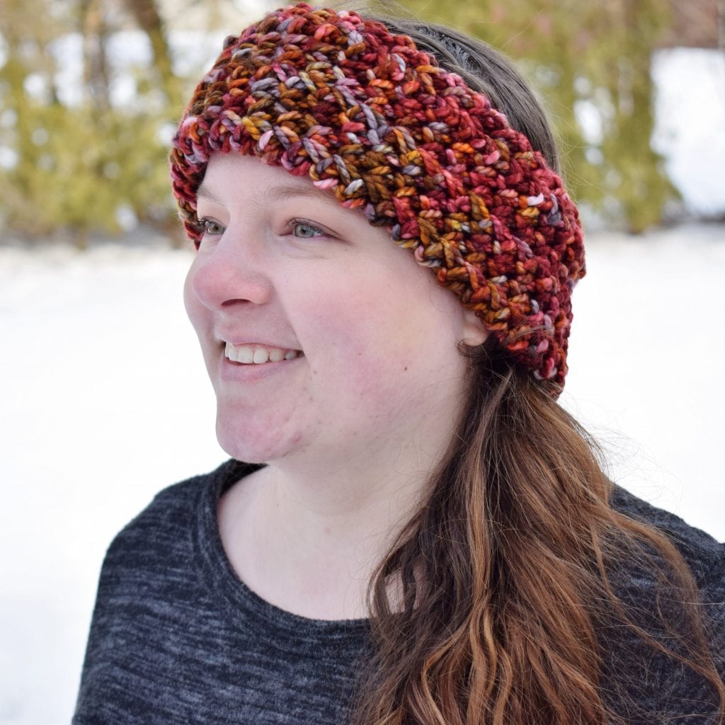 double layer crochet ear warmer