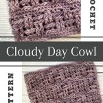 crochet basketweave cowl pin