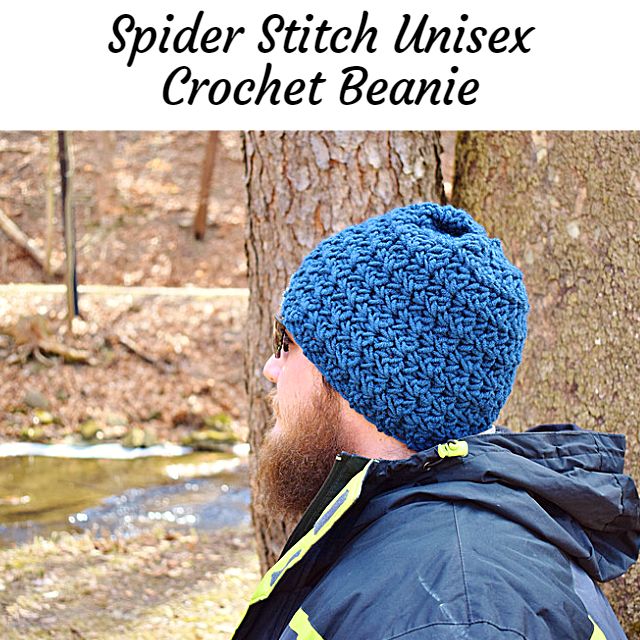 spider stitch crochet beanie