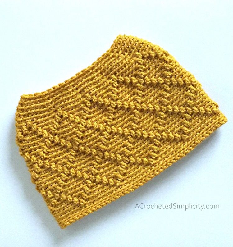 diamonds ponytail hat crochet