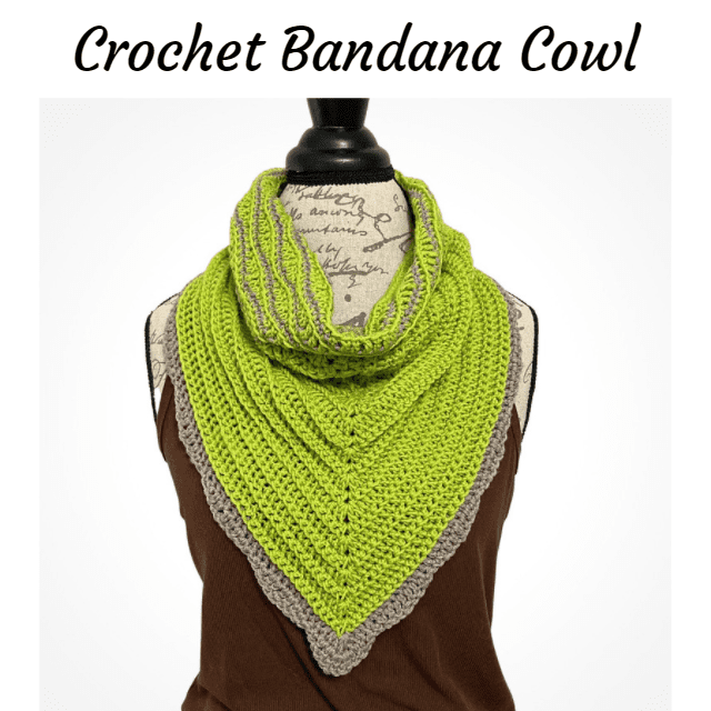 crochet bandana scarf pattern