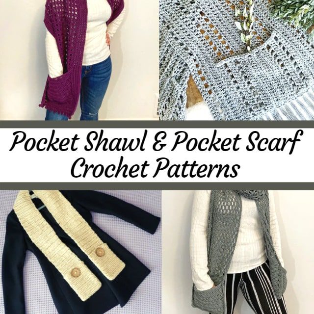 pocket scarf pocket shawl patterns