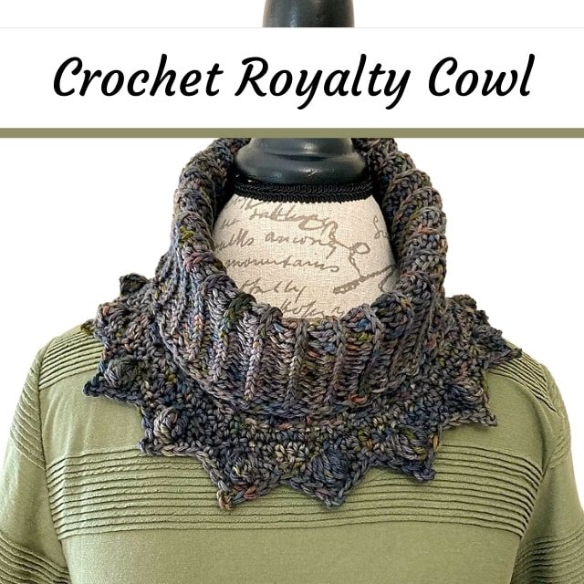 royalty ribbed crochet cowl