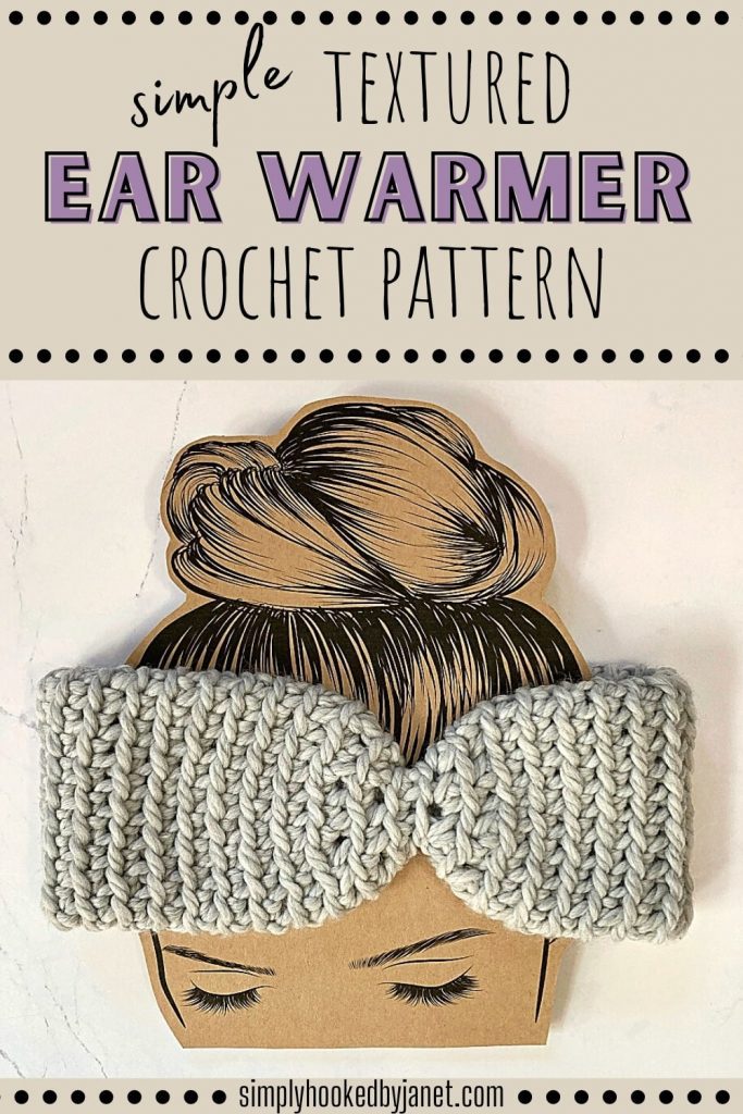 single crochet chunky earwarmer