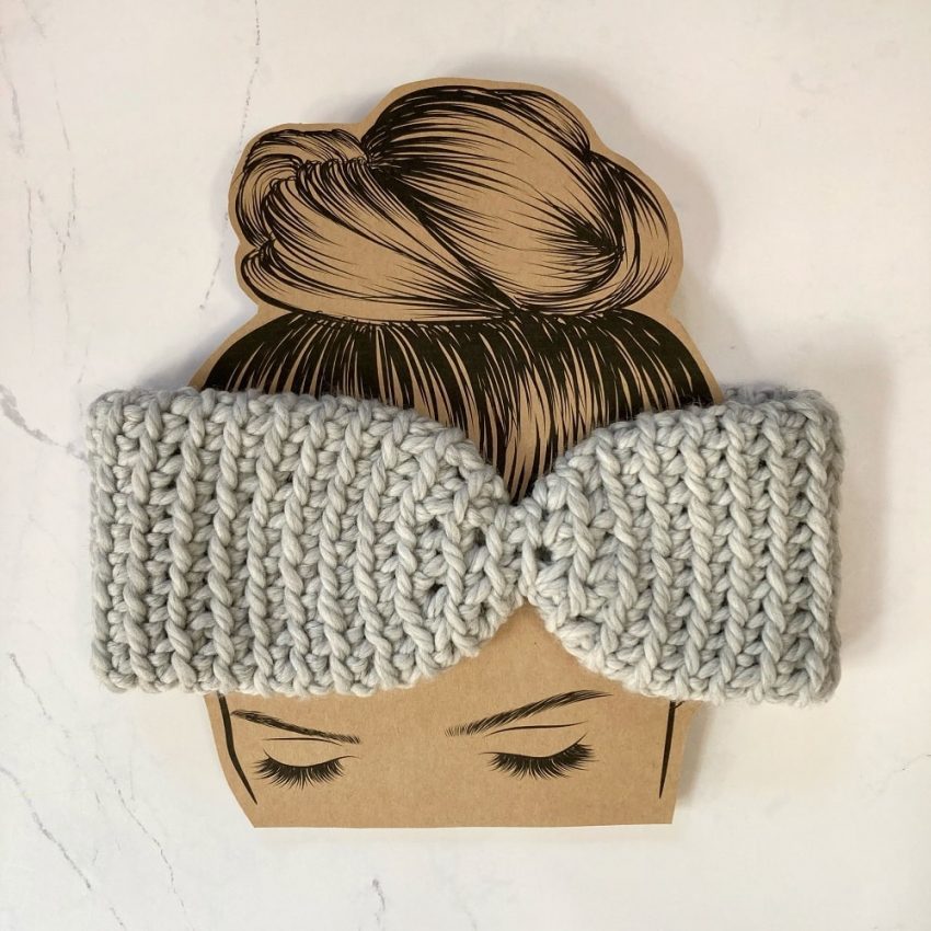 simple chunky crochet headband