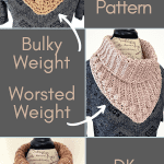 bobble stitch crochet cowl pin