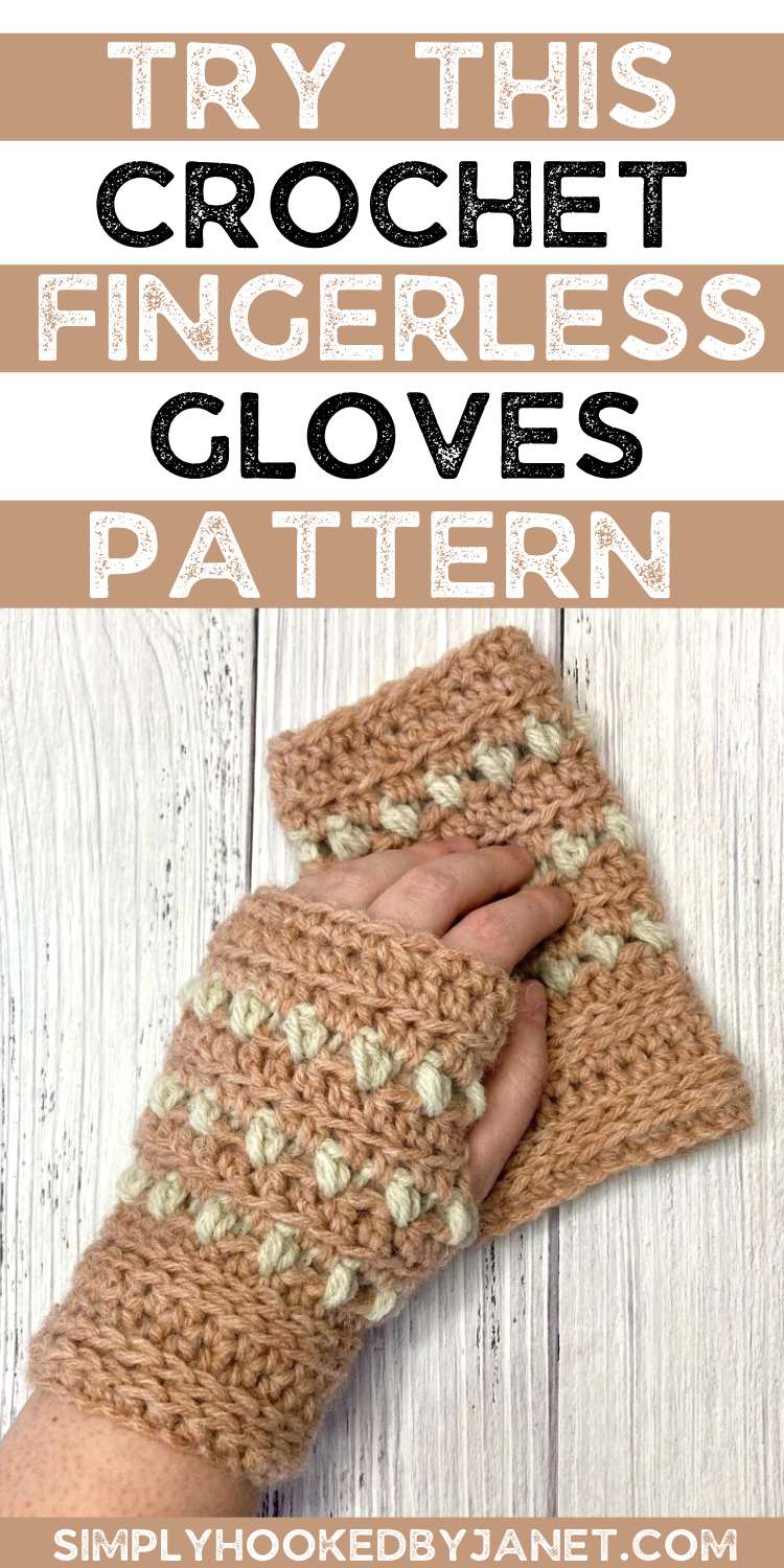 Free Crochet Pattern for Fun Textured Fingerless Gloves Simply Hooked