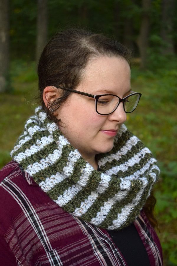 double layer crochet cowl free pattern
