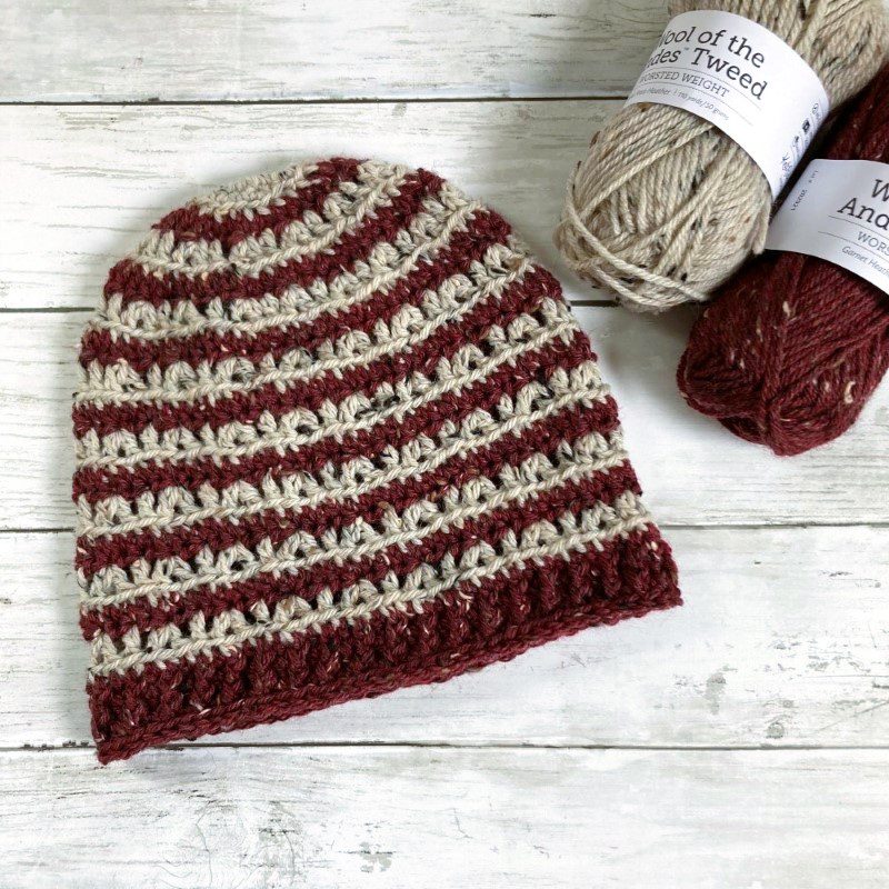 free crochet cancer beanie pattern