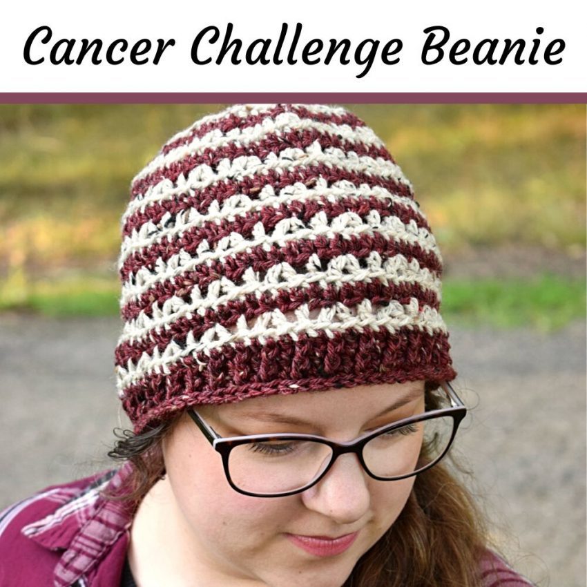cancer challenge beanie free pattern