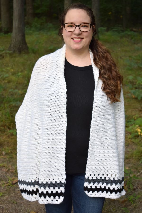 easy crochet blanket wrap pattern