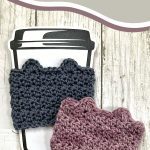 free cat ear crochet cup cozy pattern pin