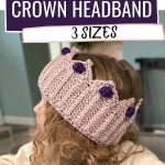 kids crochet crown headband pattern