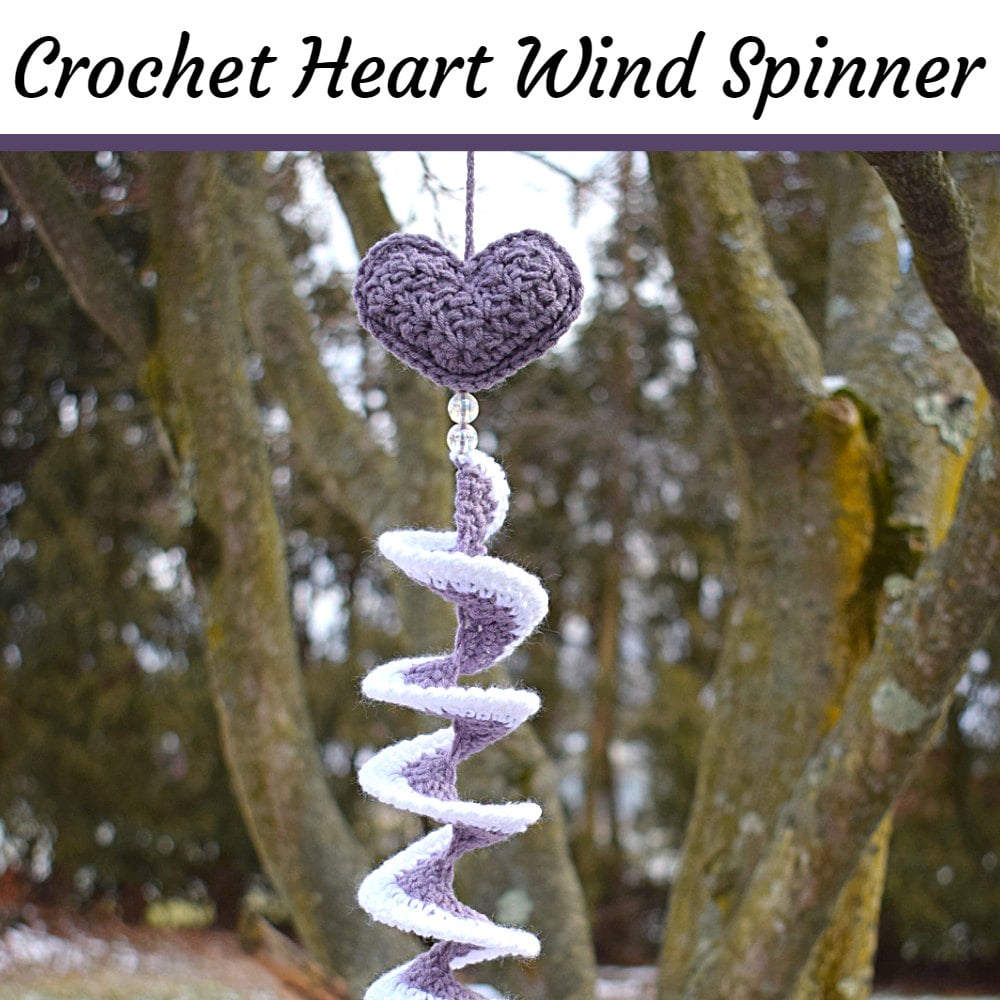 Free Crochet Heart Wind Spinner Pattern - Simply Hooked by Janet
