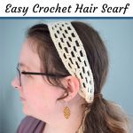 easy free hair scarf crochet pattern
