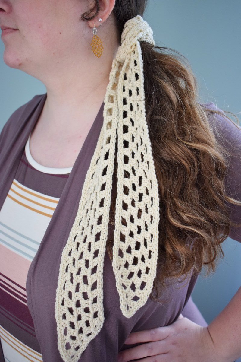 Free & Simple Crochet Hair Scarf Pattern Simply Hooked by