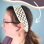free crochet lacy hair scarf pattern