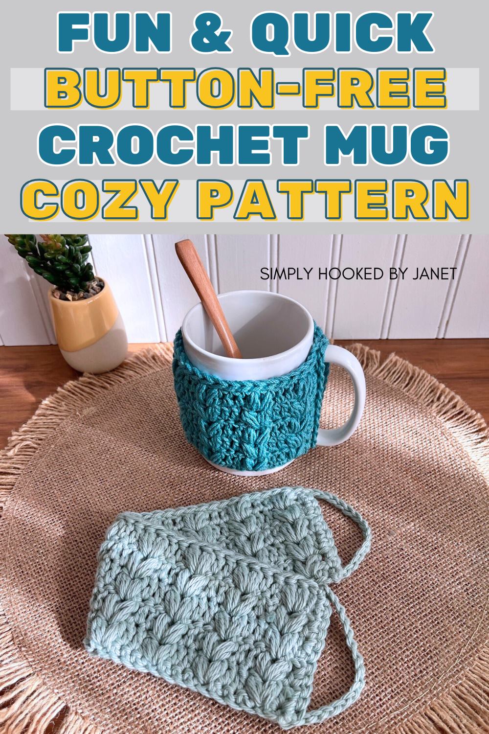Crochet your Own Coffee Mug Cozy with this Quick Pattern Simply