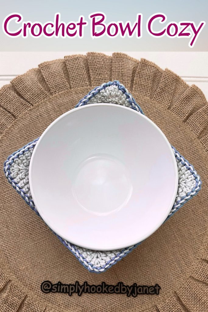 simply hooked by janet crochet kitchen bowl cozy pattern